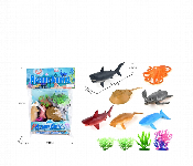 Realistic Plastic Marine Animal Figures Playset With Coral Reef Decor  - Similar Product Imag - ID 7166208
