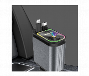 4 In 1 120W Fast Charging Adapter With Type C Usb Fast Charging And Led Light Black Silver  - Similar Product Imag - ID 7166343