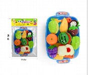 Happy Fruit Cut Colorful Pretend Play Food And Basket Set  - Similar Product Imag - ID 7166420