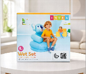 Intex Inflatable Happy Animal Chair Sofa Blue For Kids 3 To 8 Years 68556Np  - Similar Product Imag - ID 7166459