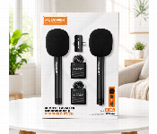 Plokama Wm 60 Wireless Lavalier Microphone With Handheld Stick Black Noise Reduction Microphone For Mobile Recording  - Similar Product Imag - ID 7166466