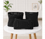 Postpartum Support Belt Set Black 3 Piece Adjustable Abdominal Waist Recovery Belt Abc 699  - Similar Product Imag - ID 7166512