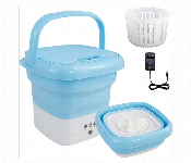Xyj 001 Mini Folding Washing Machine Blue With 3 Pin Plug  - Similar Product Imag - ID 7166561