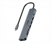 Green Lion Ghb 9 Usb C Hub 87W Pd 7 In 1 Adapter Gray  - Similar Product Imag - ID 7167029