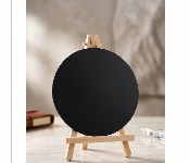 Canvas Round Black 13Cm Mini Tripod Easel Art Set  - Similar Product Imag - ID 7167106