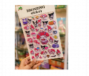 Kuromi 3D Holographic Puffy Sticker Sheet Diy Decor  - Similar Product Imag - ID 7167275