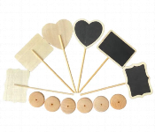 Wooden Mini Chalkboard 30 Into 15Cm Assorted Shape With Stand  - Similar Product Imag - ID 7167290