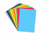 A4 Colour Paper 100 Sheets 100Gsm 10 Vibrant Color Set  - Similar Product Imag - ID 7167323