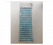 Glass Crystal Gem Sky Blue 8Mm 180Pcs Diy Craft 1Card  - Similar Product Imag - ID 7167393