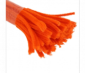 Pipe Cleaners Orange 100Pcs Chenille Stems Diy Craft Set  - Similar Product Imag - ID 7167403