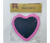 Biersi Heart Shaped Wooden Chalkboard 14Cm Pink Dy055  - Similar Product Imag - ID 7167632