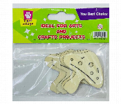 Tiger Village Wood Craft Mushroom Shapes 4Pcs Diy Decoration  - Similar Product Imag - ID 7167638