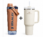 Stanley 20Oz Activate Shaker Bottle And 40Oz Quencher H20 Flowstate Tumbler Toast Cream White Combo  - Similar Product Imag - ID 7167698