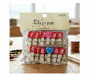 Five Senses Design Mini Number Clips 12Pcs Colorful Decor  - Similar Product Imag - ID 7167763