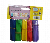 Wooden Craft Sticks 100Pcs Multicolor 7 5Cm Smooth Round  - Similar Product Imag - ID 7167765