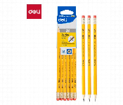 Deli C037 2B Scribe Graphite Pencil 12Pcs With Eraser  - Similar Product Imag - ID 7167825