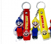 Super Mario Character Keychains Assorted Colors 2Pcs Set Red And Yellow  - Similar Product Imag - ID 7167839