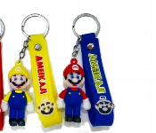 Super Mario Character Keychains Assorted Colors 2Pcs Set Blue And Yellow  - Similar Product Imag - ID 7167840