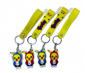 Pikachu Silicone Rubber Keychains 2Pcs Cute Bag Accessory Yellow  - Similar Product Imag - ID 7167842