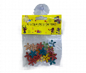 Wooden Craft Flowers 20Pcs 1 5Cm Multicolor Diy Decorations  - Similar Product Imag - ID 7167861