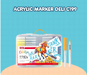 Deli Colorrun Ink Tanker 48 Colors Acrylic Brush Marker Set  - Similar Product Imag - ID 7167953