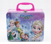Frozen Fever Metal Storage Box With Pink Handle For Kids  - Similar Product Imag - ID 7167955