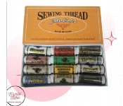 Interbirds Mixed Color Polyester Sewing Thread 12Pcs 1000Y  - Similar Product Imag - ID 7168059