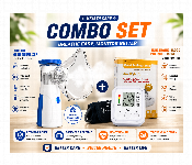 Automatic Blood Pressure Monitor And Portable Mesh Nebulizer Machine Health Care Combo  - Similar Product Imag - ID 7168239