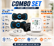 Micro Current Ems Mini Massager And Automatic Blood Pressure Monitor Health Care Combo  - Similar Product Imag - ID 7168248