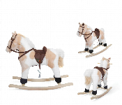 Horse Rocking Chair Plush Interactive Wooden Base Ride On  - Similar Product Imag - ID 7168396