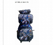 Batman Trolley School Bag Set 14 Inch 3 Piece Blue And Black  - Similar Product Imag - ID 7168694