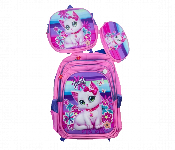 Judy Pink School Bag Set 3 In 1 18 Inch 3D Cat Design For Kids  - Similar Product Imag - ID 7168739