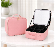 Cosmetic Organizer Bag With Led Mirror Xr 6620 Cy091 1 Pink Makeup Travel Bag  - Similar Product Imag - ID 7169825