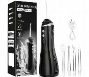 Water Flosser Cordless Dental Oral Irrigator 4 Rotating Tips 3 Modes Type C Rechargeable 200Ml Tank Ipx7  - Similar Product Imag - ID 7170133
