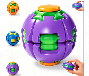 Press To Spin 360 Degree Rotating Fidget Sensory Ball For Kids And Adults Stress Relief Focus Toy  - Similar Product Imag - ID 7170135