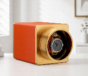 Dukwin Travel Single Watch Winder Luxury Automatic Watch Rotator Orange  - Similar Product Imag - ID 7170216