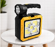 Solar Portable Multi Function 7739 L Rechargeable Led Flashlight With Emergency Tool Kit Yellow  - Similar Product Imag - ID 7170225