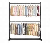 Garment Rack 120X40X185Cm Double Rod Heavy Duty Black Jl Bsg 8663  - Similar Product Imag - ID 7170610