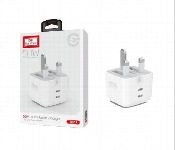 Earldom Uk19 Pd Fast Charger 50W Dual Usb C Adapter White  - Similar Product Imag - ID 7171223