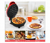 Mini Round Waffle Maker Non Stick Belgian Waffle Machine For Home Kids And Parties  - Similar Product Imag - ID 7171281