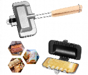 Double Sided Non Stick Sandwich Maker Hot Dog Toaster Flip Grill Pan For Pancakes Omelets Toast  - Similar Product Imag - ID 7171377