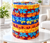 Cotton Laundry Basket Big Clothes Storage Hamper For Laundry And Toy Storage Colorful Floral Flower Pattern  - Similar Product Imag - ID 7171415