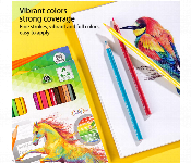 Deli Ec144 24 Colored Pencil Set 24 Vibrant Colors For Drawing Sketching And Coloring  - Similar Product Imag - ID 7171692