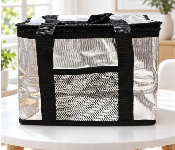 Insulated Cooler Bag 638S Black For Food And Drinks With Carry Handles And Mesh Pocket  - Similar Product Imag - ID 7171830