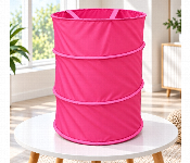 Foldable Laundry Basket Clothes Hamper Space Saving Storage Basket With Carry Handles Pink  - Similar Product Imag - ID 7172073