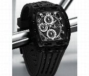 Naviforce Nf7105 Mens Black White Quartz Chronograph Watch 42Mm Sporty Silicone Strap  - Similar Product Imag - ID 7172238
