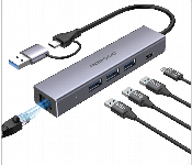Porodo 5In1 Multiport Hub Pd Charging  5Gbps Transfer Rate Gray  - Similar Product Imag - ID 7172393