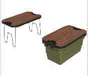 Green Lion Folding Basket With Built In Table Green  - Similar Product Imag - ID 7172743