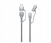 Dudao L20Xs 4 In 1 Fast Charging Cable 100Cm 65W Gray  - Similar Product Imag - ID 7172749
