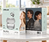 Green Lion Salvador Wireless Earbuds Gl Tws87 Silver Open Ear Bluetooth 6.0 Earbuds 16 Hours Playtime Usb C  - Similar Product Imag - ID 7173130